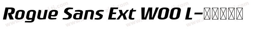Rogue Sans Ext W00 L字体转换